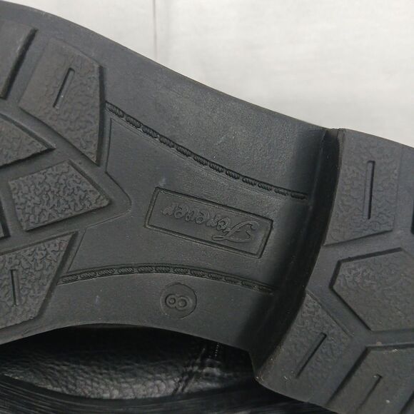 Forever Woman's Black Combat Ankle Boots Size 8 Grunge Emo Streetwear Goth Witch - Picture 8 of 8